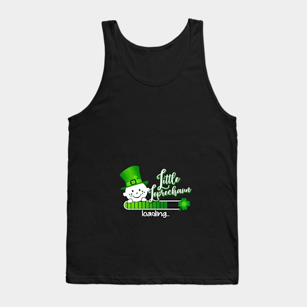 Little Leprechaun loading... Pregnancy Maternity Gift St Patricks day Tank Top by CheesyB